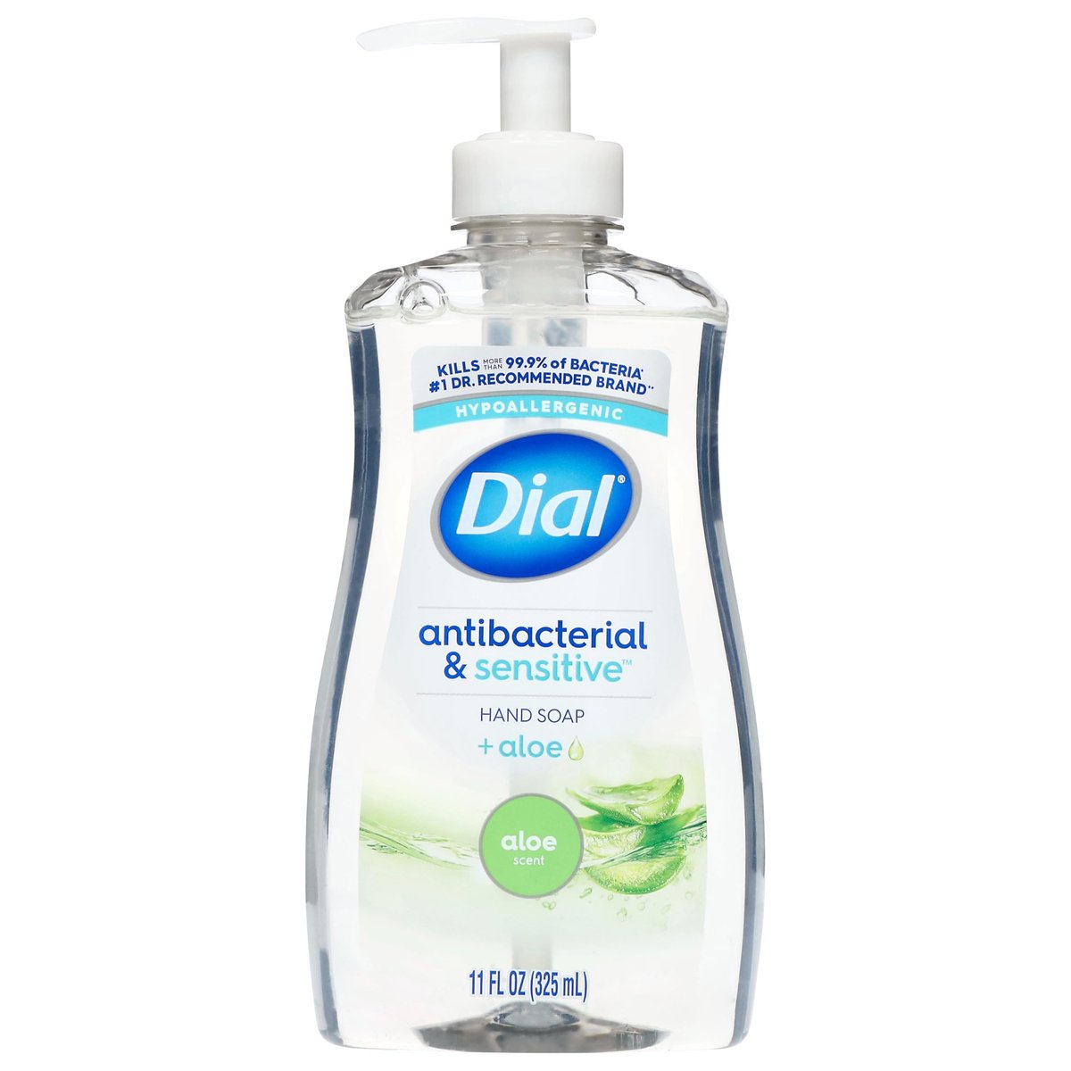 Dial Antibacterial Liquid Hand Soap, Aloe, 11 fl oz – Gentle & Effective Hand Wash - görsel 2
