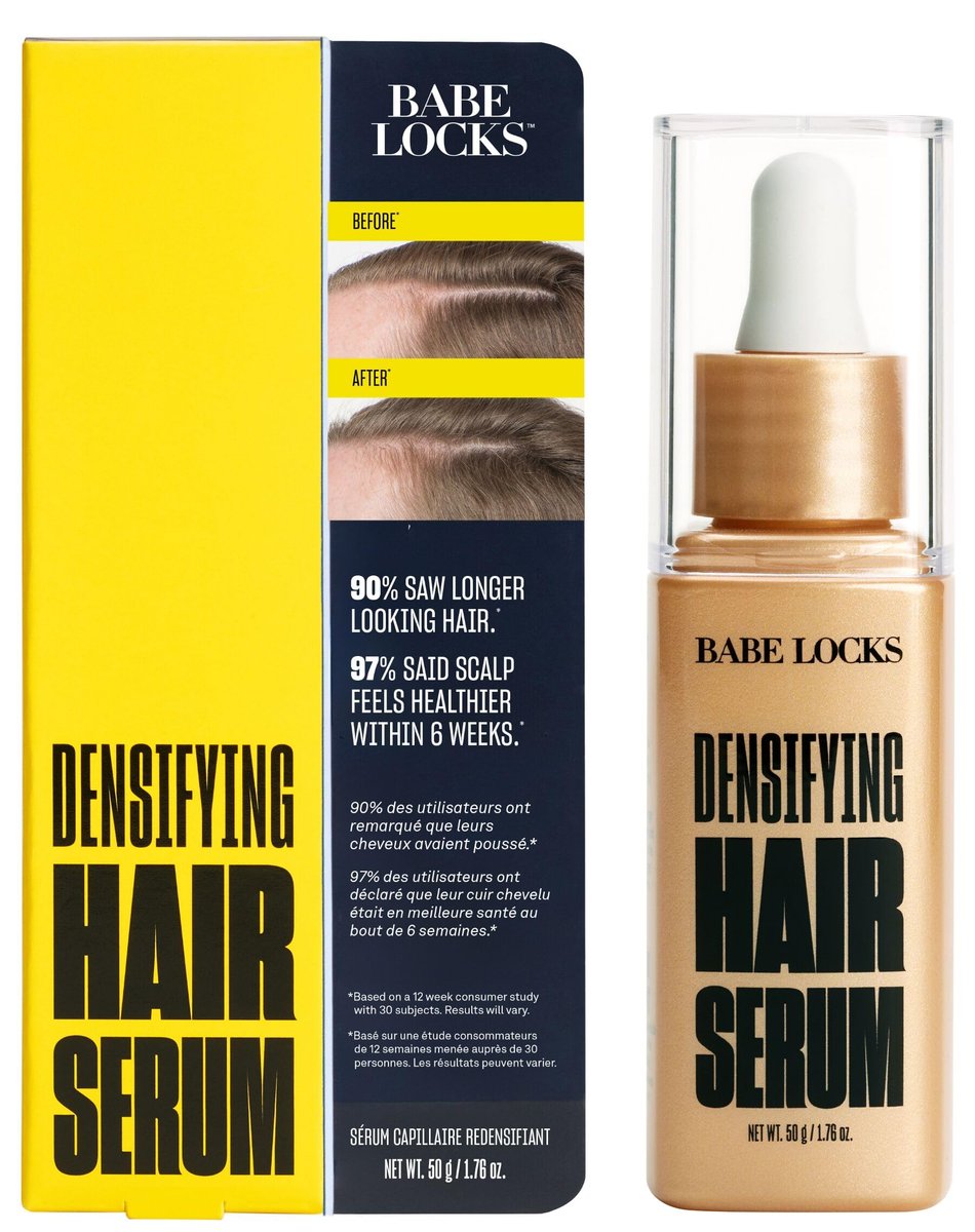 Babe Original Locks Densifying Hair Serum - Promotes Thickness for Thinning Hair & Hair Loss, for Men and Women, 1.76 oz Avelisse