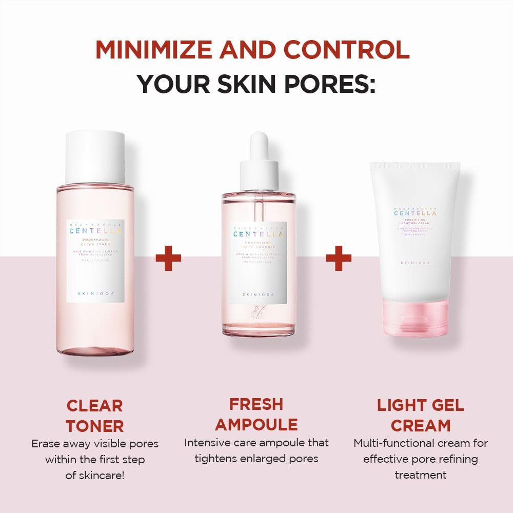 SKIN1004 Madagascar Centella Poremizing Light Gel Cream - 2.53 fl oz (75ml) | Tightens Pores & Soothes Irritated Skin - görsel 17