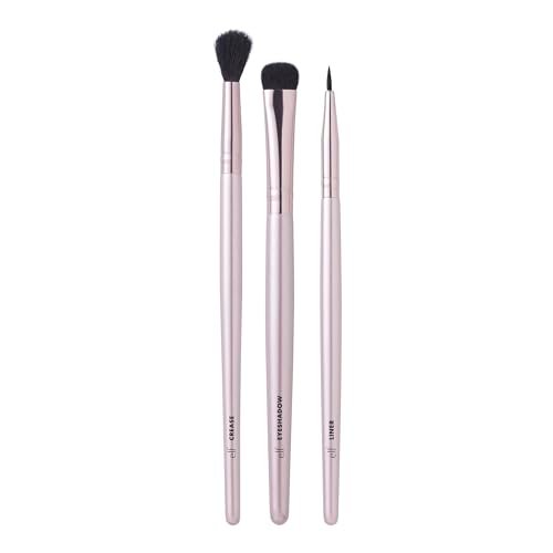 e.l.f. No Budge Brush Trio - 3-Piece Eyeshadow Brush Set for Flawless Application & Blending - görsel 6