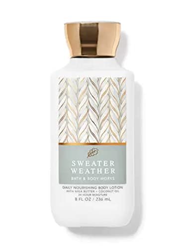 Bath & Body Works Sweater Weather Super Smooth Body Lotion 8 oz - Cozy Autumn Scent Avelisse