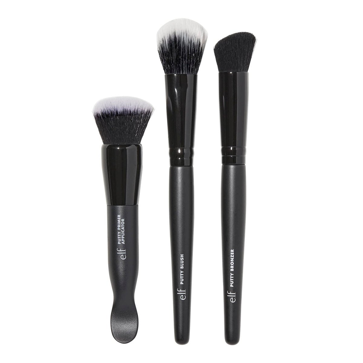 e.l.f. Putty Tools Trio - Set of 3 Face Makeup Brushes for Putty Primer, Blush & Bronzer - Vegan & Cruelty-Free Avelisse