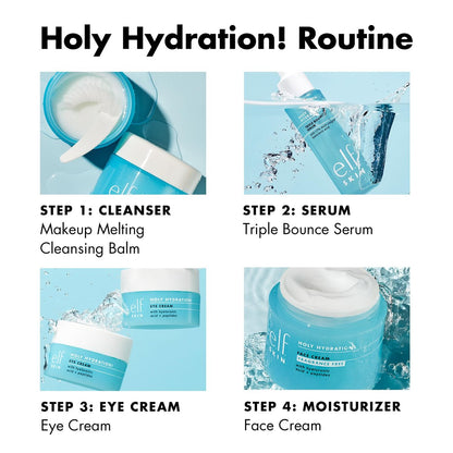 e.l.f. SKIN Holy Hydration! Triple Bounce Serum - 1.7% Hyaluronic Acid Serum for Plump, Bouncy, Hydrated Skin - Vegan & Cruelty-Free Avelisse