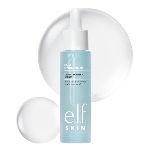 e.l.f. SKIN Holy Hydration! Triple Bounce Serum - 1.7% Hyaluronic Acid Serum for Plump, Bouncy, Hydrated Skin - Vegan & Cruelty-Free Avelisse