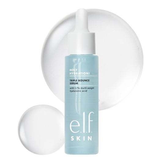 e.l.f. SKIN Holy Hydration! Triple Bounce Serum - 1.7% Hyaluronic Acid Serum for Plump, Bouncy, Hydrated Skin - Vegan & Cruelty-Free Avelisse