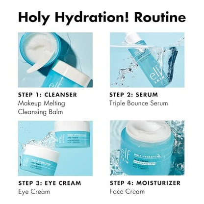 e.l.f. SKIN Holy Hydration! Triple Bounce Serum - 1.7% Hyaluronic Acid Serum for Plump, Bouncy, Hydrated Skin - Vegan & Cruelty-Free Avelisse