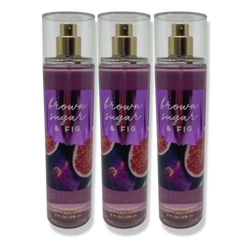 Bath & Body Works Brown Sugar & Fig Fine Fragrance Mist - Pack of 3 (8 oz each) - görsel 2