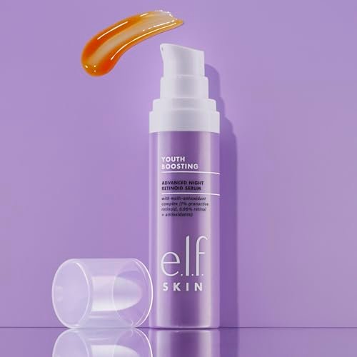 e.l.f. SKIN Youth Boosting Advanced Night Retinoid Serum – Anti-Aging Face Serum for Fine Lines & Wrinkles, Vegan & Cruelty-Free (1 Fl Oz) - görsel 5