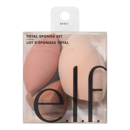 e.l.f. Total Sponge Set - Multi-use Makeup Sponge Set for Flawless Blending - Vegan & Cruelty-Free