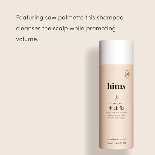 Hims Thick Fix Shampoo & 5% Minoxidil Foam Solution Set - Hair Strengthening & Thickening for Men - Paraben-Free & Vegan - Eucalyptus Grove Scent Avelisse