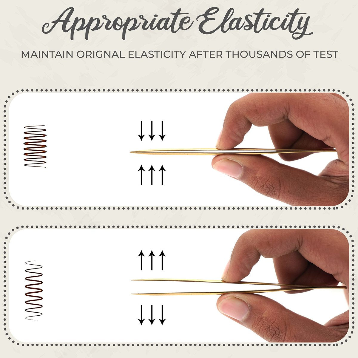Obiko Eyelash Extension Tweezers Set - 2 Piece Gold Straight & Curved Lash Tweezer for Precision Application & Correction - görsel 13