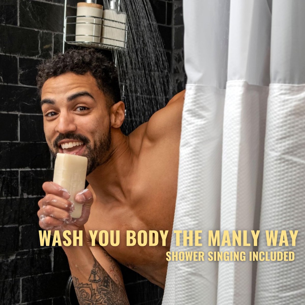 San Francisco Soap Company The Man Collection Set - Citrus, Patchouli, Red Clover Soaps - Natural, No Harmful Chemicals - Made in USA - görsel 3