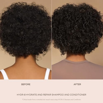 VEGAMOUR HYDR-8 Hydrate and Repair Conditioner - Hydrating Conditioner with Marula Oil, Moringa Oil, Ceramides & Biotin for Dry Hair - 8 Fl Oz Avelisse