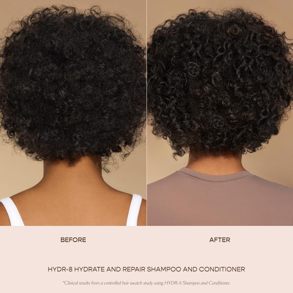 VEGAMOUR HYDR-8 Hydrate and Repair Conditioner - Hydrating Conditioner with Marula Oil, Moringa Oil, Ceramides & Biotin for Dry Hair - 8 Fl Oz Avelisse