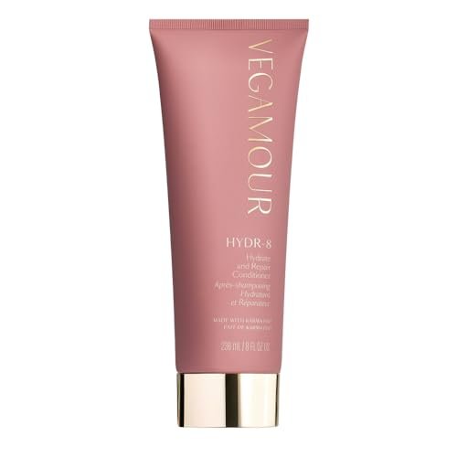 VEGAMOUR HYDR-8 Hydrate and Repair Conditioner - Hydrating Conditioner with Marula Oil, Moringa Oil, Ceramides & Biotin for Dry Hair - 8 Fl Oz Avelisse