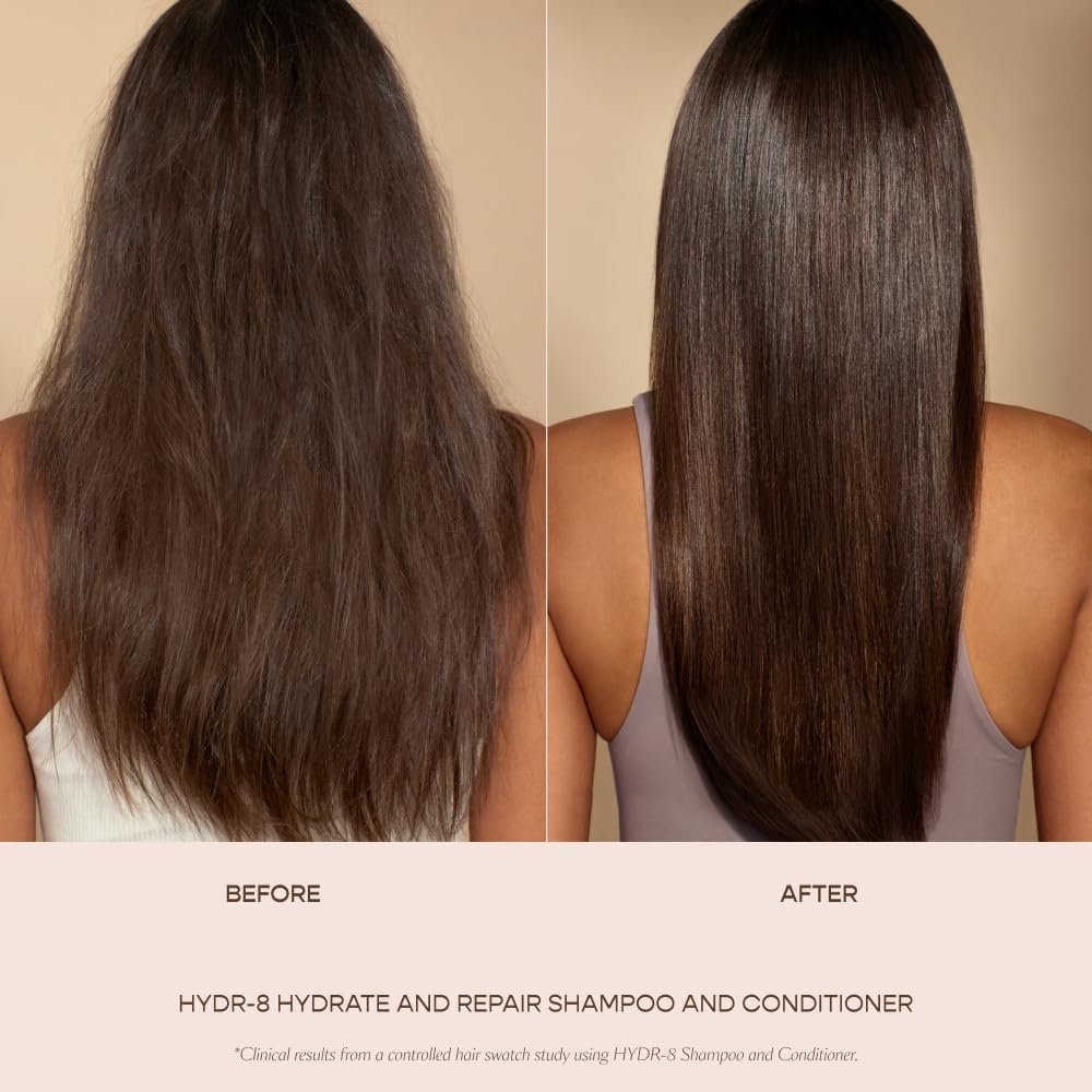 VEGAMOUR HYDR-8 Hydrate and Repair Conditioner - Hydrating Conditioner with Marula Oil, Moringa Oil, Ceramides & Biotin for Dry Hair - 8 Fl Oz Avelisse