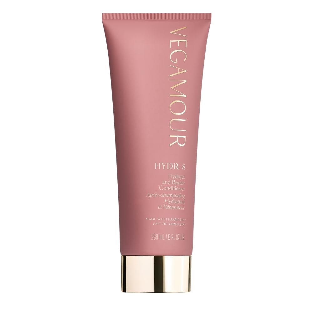 VEGAMOUR HYDR-8 Hydrate and Repair Conditioner - Hydrating Conditioner with Marula Oil, Moringa Oil, Ceramides & Biotin for Dry Hair - 8 Fl Oz Avelisse