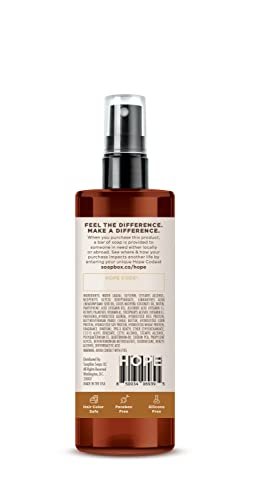 Soapbox Mane Tamer Leave-In Conditioner Spray - Tame Frizz, Smooth Flyaways, Hydrate & Detangle Dry Damaged Hair - Paraben Free Vegan 8 oz