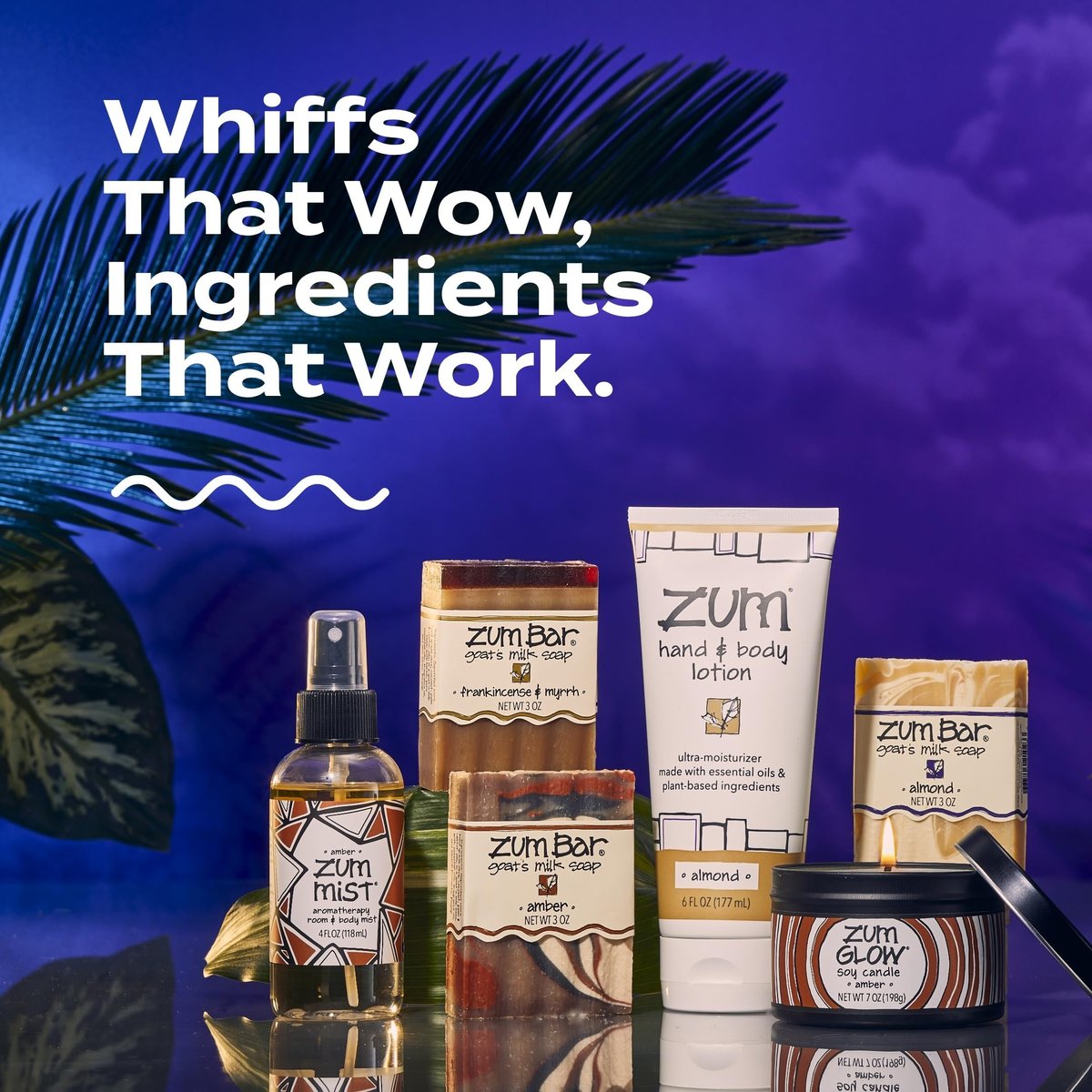 Zum Indigo Wild Goat's Milk Soap Bar - Patchouli Blends (3 Pack) - All-Natural Hand & Body Soap with Essential Oils Avelisse