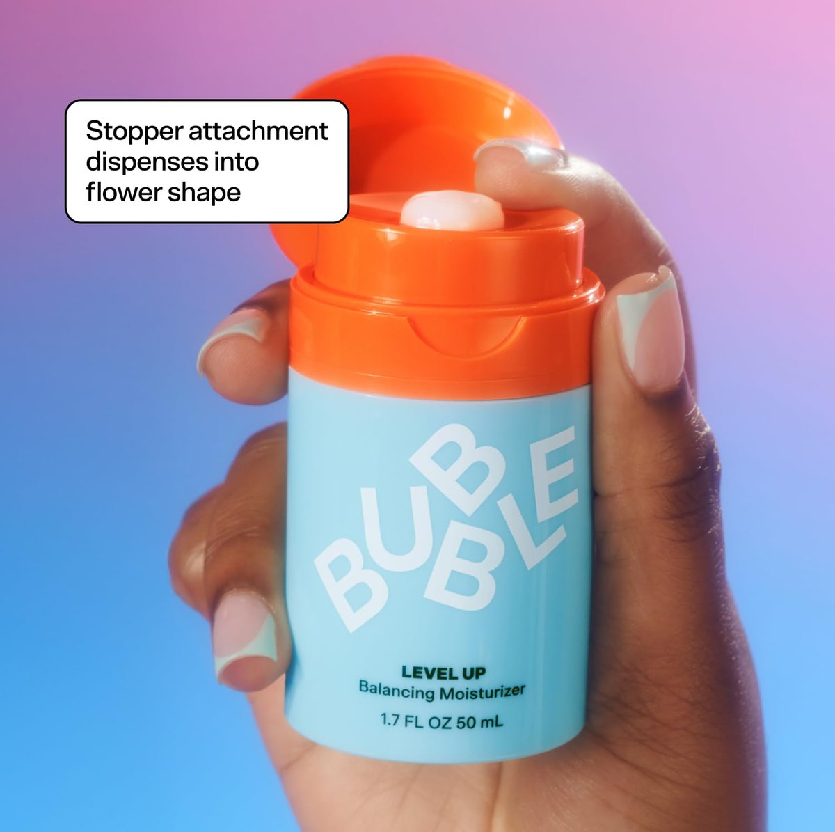 Bubble Skincare Level Up Gel Face Moisturizer for Oily Skin - Travel Size Lightweight Gel Moisturizer with Niacinamide + Zinc, Balancing & Hydrating Face Lotion to Improve Texture & Reduce Shine (50ml) - görsel 3