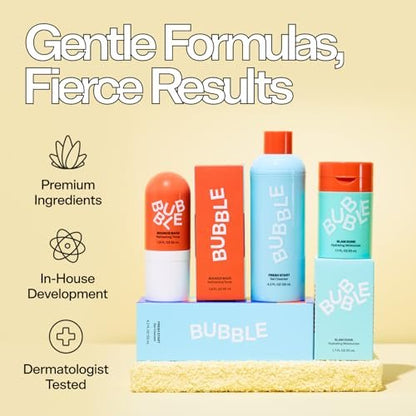Bubble Skincare Level Up Gel Face Moisturizer for Oily Skin - Travel Size Lightweight Gel Moisturizer with Niacinamide + Zinc, Balancing & Hydrating Face Lotion to Improve Texture & Reduce Shine (50ml)