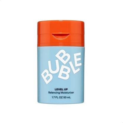 Bubble Skincare Level Up Gel Face Moisturizer for Oily Skin - Travel Size Lightweight Gel Moisturizer with Niacinamide + Zinc, Balancing & Hydrating Face Lotion to Improve Texture & Reduce Shine (50ml)