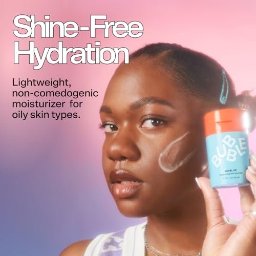 Bubble Skincare Level Up Gel Face Moisturizer for Oily Skin - Travel Size Lightweight Gel Moisturizer with Niacinamide + Zinc, Balancing & Hydrating Face Lotion to Improve Texture & Reduce Shine (50ml) - görsel 8