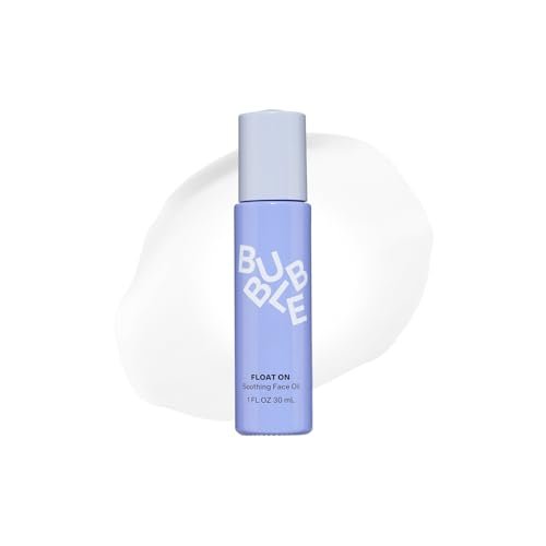 Bubble Skincare Float On Soothing Face Oil - Lightweight Hydrating Facial Oil with Safflower Oil & Prickly Pear for Calming Sensitive Skin - 30ml Avelisse