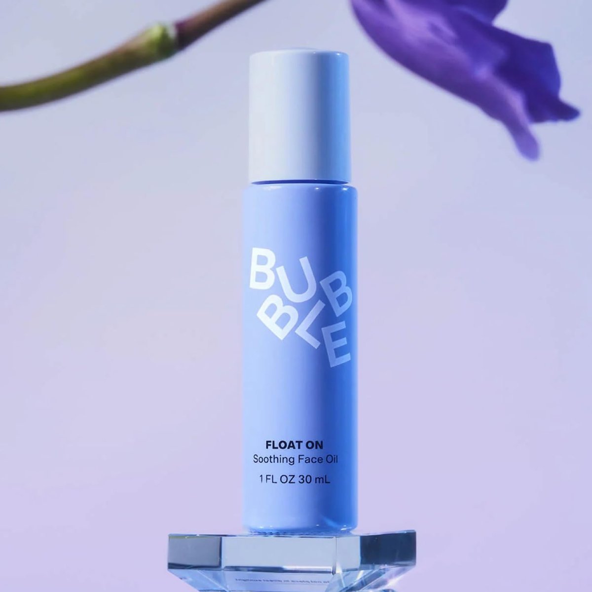 Bubble Skincare Float On Soothing Face Oil - Lightweight Hydrating Facial Oil with Safflower Oil & Prickly Pear for Calming Sensitive Skin - 30ml Avelisse