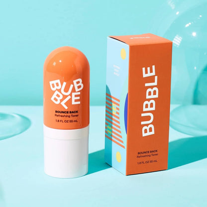 Bubble Skincare Bounce Back Hydrating Toner Spray - Balancing & Pore Minimizing Toner with Niacinamide for Oily Skin - Travel Size (1.86 fl oz)