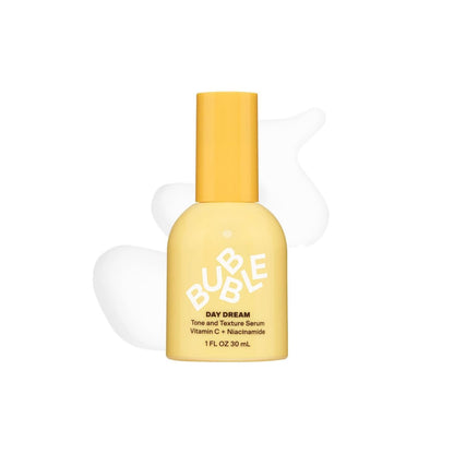 Bubble Skincare Day Dream Vitamin C Serum - Lightweight Hydrating Face Serum with Niacinamide + Ceramides - Helps Even Skin Tone & Improve Texture - Summer Skincare Essential (30ml)