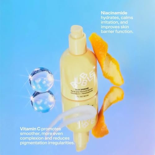 Bubble Skincare Day Dream Vitamin C Serum - Lightweight Hydrating Face Serum with Niacinamide + Ceramides - Helps Even Skin Tone & Improve Texture - Summer Skincare Essential (30ml) - görsel 7