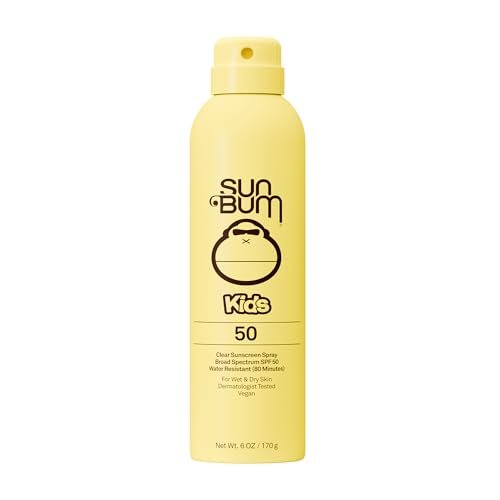 Sun Bum Kids SPF 50 Sunscreen Clear Body Spray - Broad Spectrum Water-Resistant with Vitamin E - Hawaii 104 Act Compliant - 6 oz Avelisse