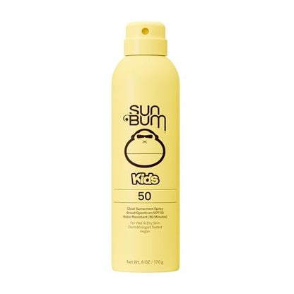 Sun Bum Kids SPF 50 Sunscreen Clear Body Spray - Broad Spectrum Water-Resistant with Vitamin E - Hawaii 104 Act Compliant - 6 oz Avelisse