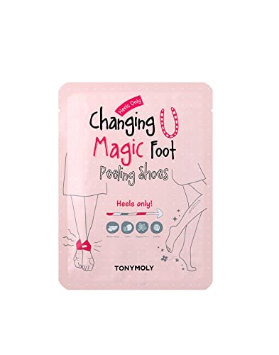 TONYMOLY Changing U Magic Foot Peeling Shoes – Exfoliating Foot Mask with AHA & Watermelon Extract for Dry, Cracked Heels & Callus Removal, Baby Soft Feet Spa Treatment, 1 Pair - görsel 2