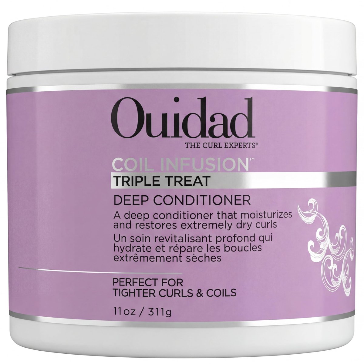Ouidad Coil Infusion Triple Treat Deep Conditioner 11oz – Moisture Mask for 3C 4A 4B 4C Curly Coily Hair Avelisse