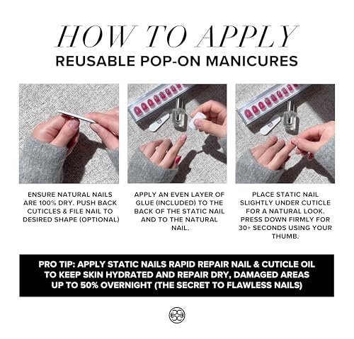 Static Nails Brush On Nail Glue – Mess-Free, Long-Lasting Adhesive for Press-Ons & Acrylic Tips - görsel 8