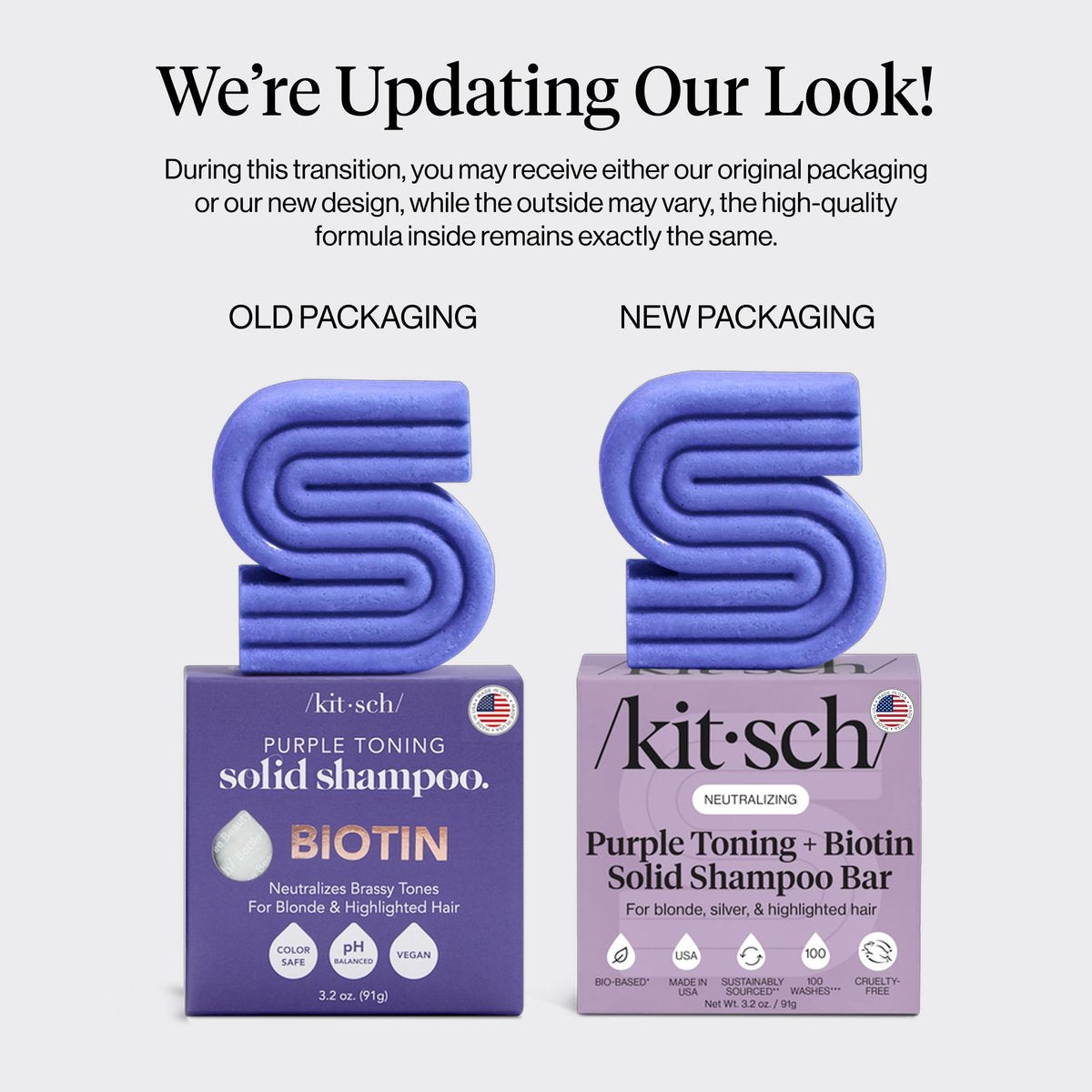 Kitsch Toning Purple Shampoo Bar for Blondes & Color Treated Hair - Biotin Shampoo for Strengthening, Neutralizing Brassy Tones - Vegan, Silicone & Sulfate Free - 3.2 oz - görsel 9