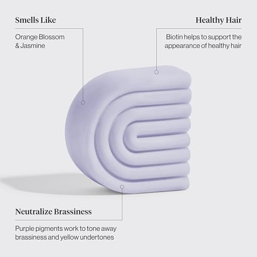 Kitsch Toning Purple Conditioner Bar for Blondes & Color Treated Hair - Vegan, Silicone & Sulfate Free with Biotin - 2.7 oz - görsel 16