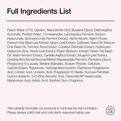 Anua Peach 70 Niacinamide Serum – Daily Glow Serum for Glass Skin, Hydrating & Lightweight Korean Face Serum with Vitamin B12, 1.01 fl.oz Avelisse