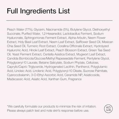 Anua Peach 70 Niacinamide Serum – Daily Glow Serum for Glass Skin, Hydrating & Lightweight Korean Face Serum with Vitamin B12, 1.01 fl.oz Avelisse