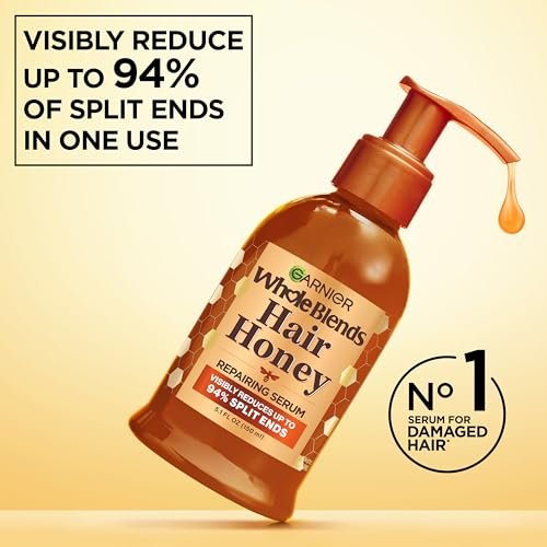 Garnier Whole Blends Honey Treasures Hair Honey Repairing Serum for Long, Damaged Hair, 5.1 Fl Oz (Pack of 2) - görsel 5