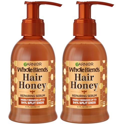 Garnier Whole Blends Honey Treasures Hair Honey Repairing Serum for Long, Damaged Hair, 5.1 Fl Oz (Pack of 2) - görsel 1