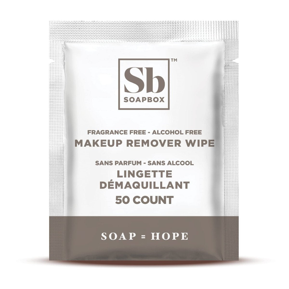 Soapbox Fragrance-Free Makeup Remover Wipes - Gentle Facial Cleansing Wipes for Dirt and Oil, Alcohol Free, 50 Count Avelisse