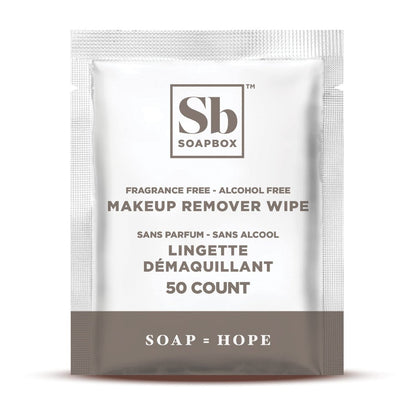 Soapbox Fragrance-Free Makeup Remover Wipes - Gentle Facial Cleansing Wipes for Dirt and Oil, Alcohol Free, 50 Count Avelisse