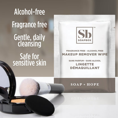 Soapbox Fragrance-Free Makeup Remover Wipes - Gentle Facial Cleansing Wipes for Dirt and Oil, Alcohol Free, 50 Count Avelisse