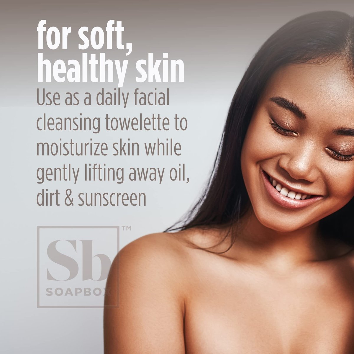 Soapbox Fragrance-Free Makeup Remover Wipes - Gentle Facial Cleansing Wipes for Dirt and Oil, Alcohol Free, 50 Count Avelisse