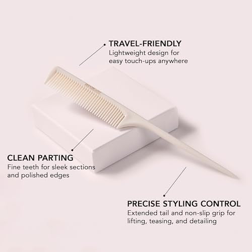 The Hair Edit Section & Style Rat Tail Comb – Precision Rat Tail: The long, pointed tail enables you to part hair – Image 6