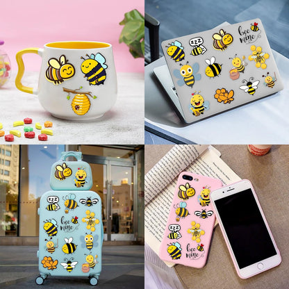 96PCS Bee Pre-Cut Temporary Tattoos for Kids – Cute Party Favors & Decorations, Perfect for Birthday Parties, School Prizes, and Themed Gifts for Boys & Girls