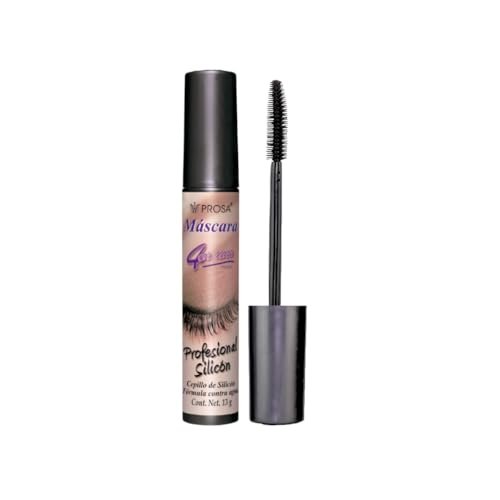Prosa 4-in-1 Professional Silicone Brush Mascara – Waterproof Lash Oil with Mamey Seed, Aloe Vera, Jojoba & Wheat Germ – 0.45 Fl Oz - görsel 2